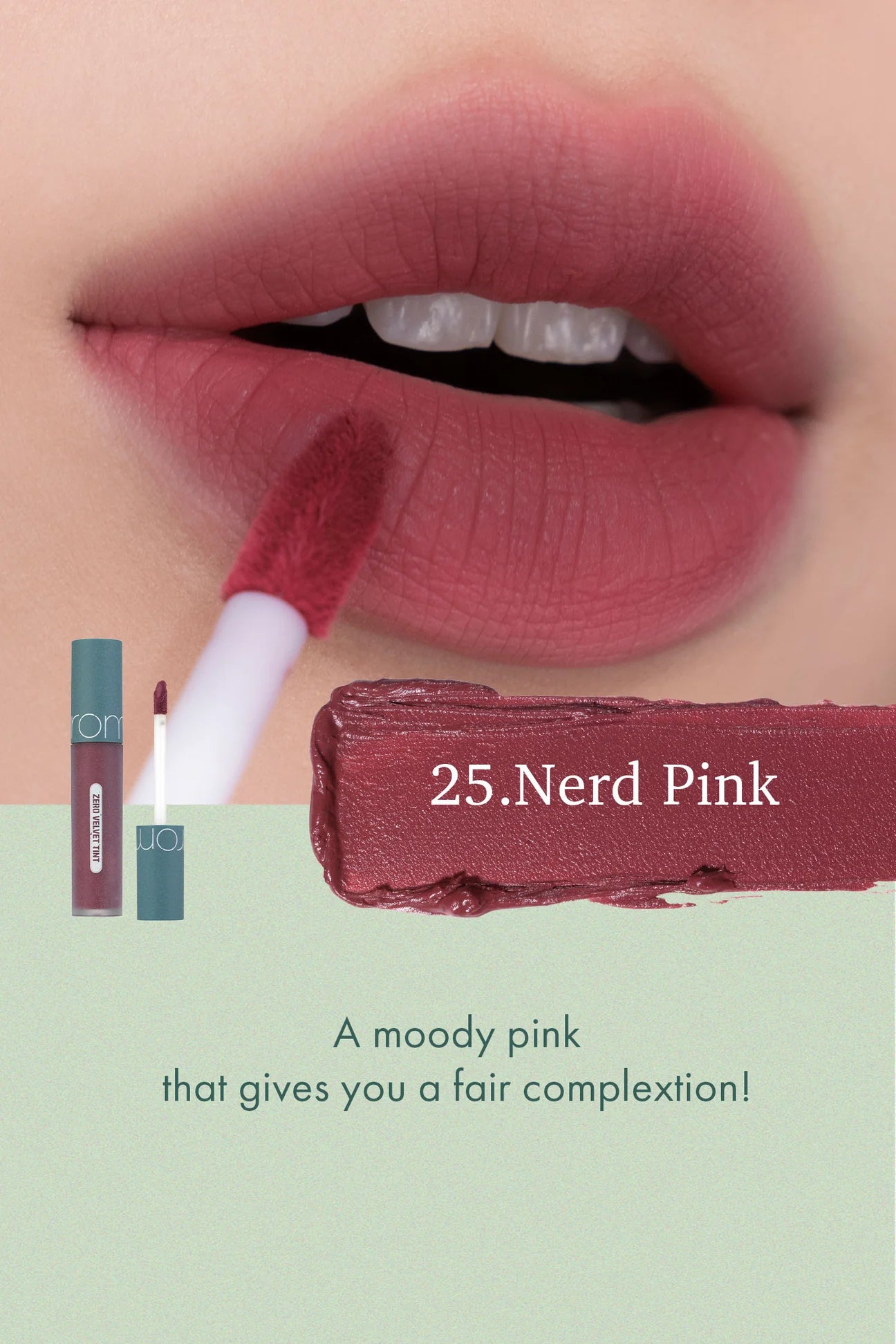 ROM&ND - ZERO VELVET LIP TINT (22 COLOURS) - LightUpK