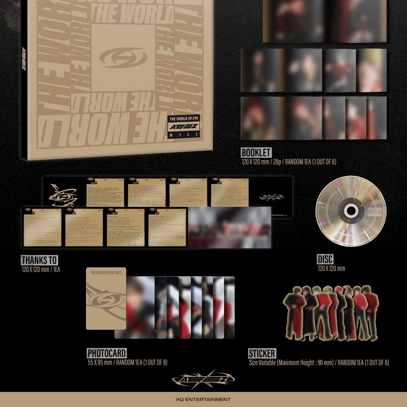 ATEEZ - THE WORLD EP.FIN : WILL (DIGIPAK VER.) - LightUpK