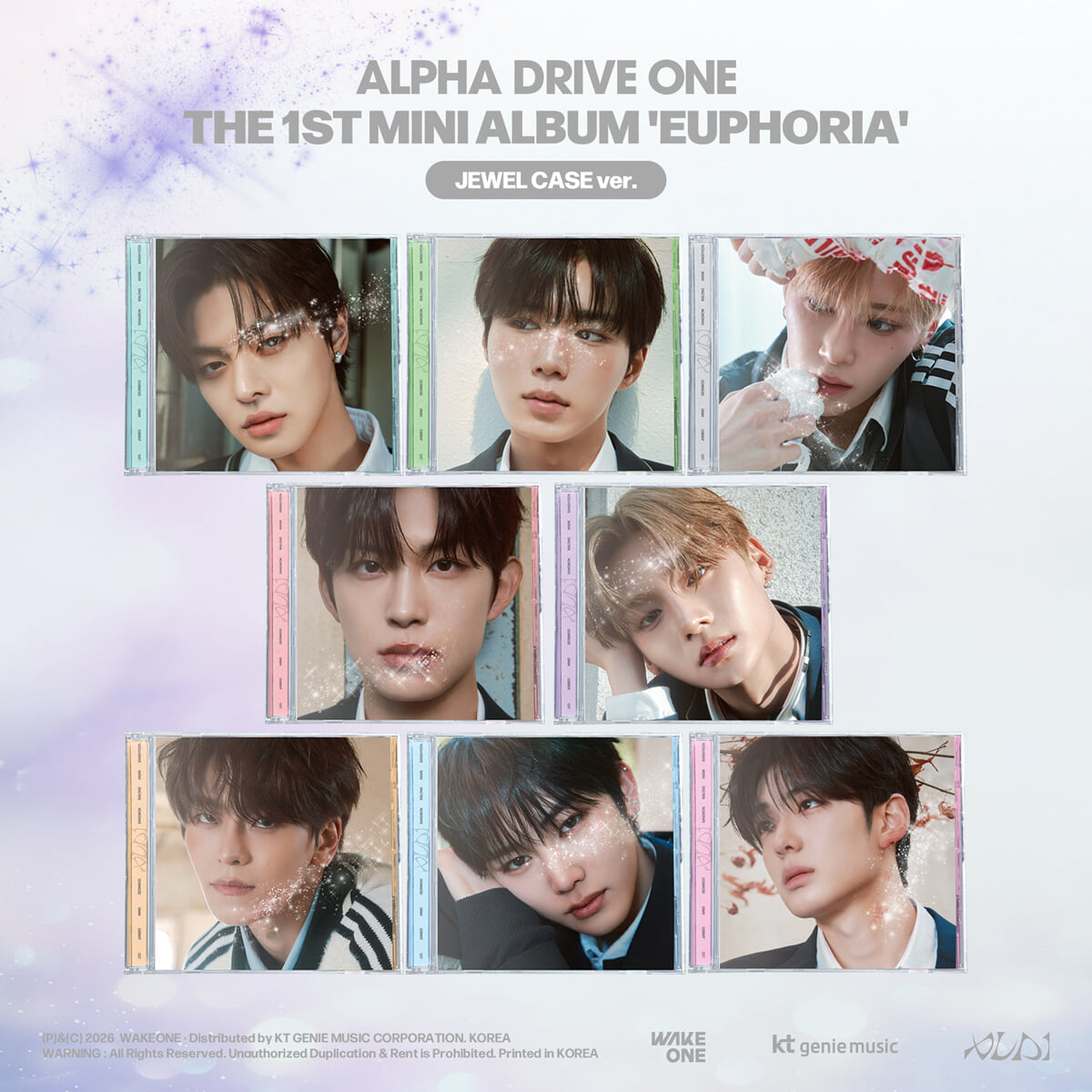 ALPHA DRIVE ONE - THE 1ST MINI ALBUM [EUPHORIA] JEWEL CASE VER. (8 VER