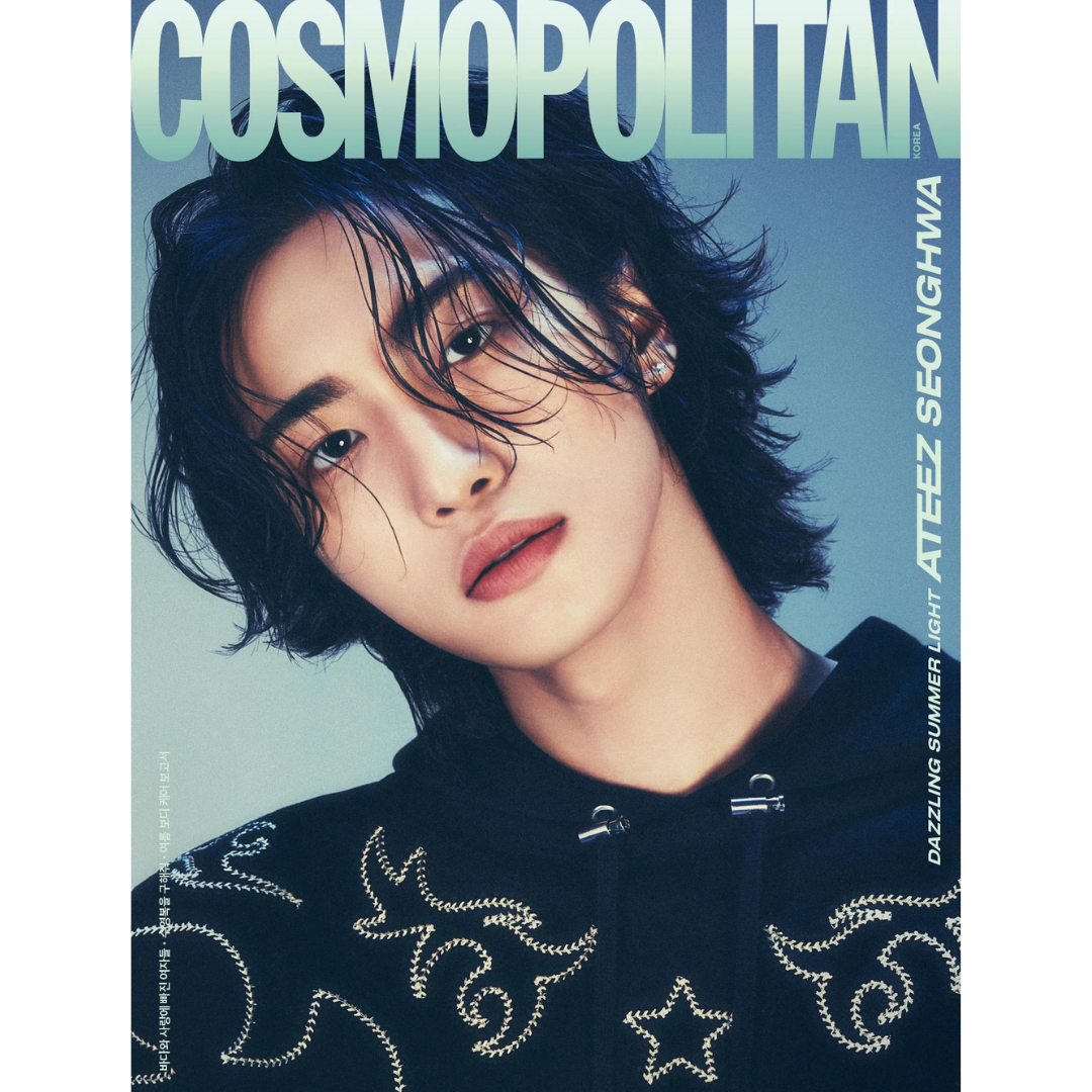 COSMOPOLITAN 2024.7 (COVER : ATEEZ) (10 VERSIONS) - LightUpK