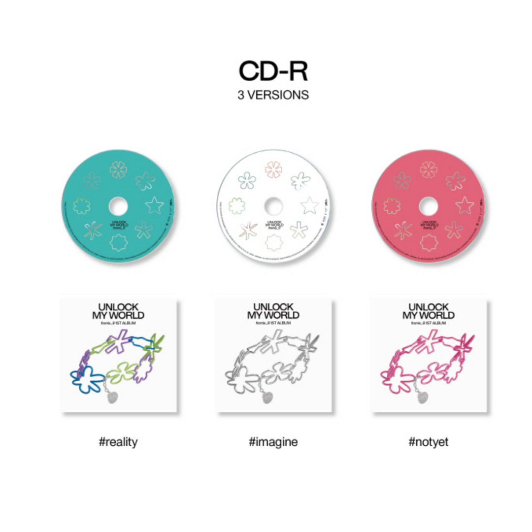 FROMIS_9 - UNLOCK MY WORLD (1ST ALBUM) (3 VERSIONS) - LightUpK