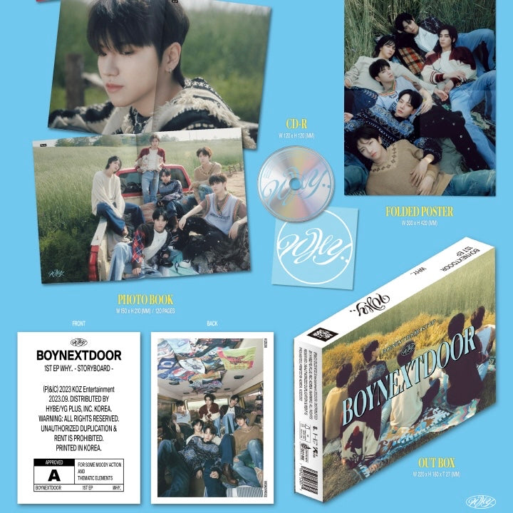 BOYNEXTDOOR - 1ST EP 'WHY..' (2 VERSIONS) - LightUpK