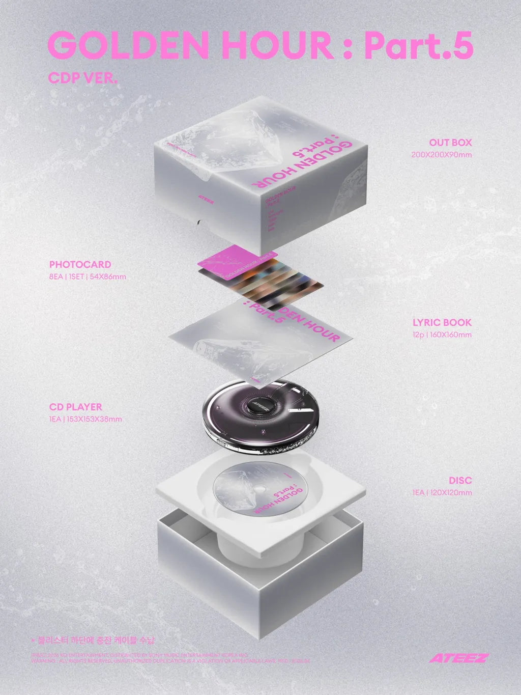 (PRE-ORDER) ATEEZ - GOLDEN HOUR : PART.5 (CDP VER.)