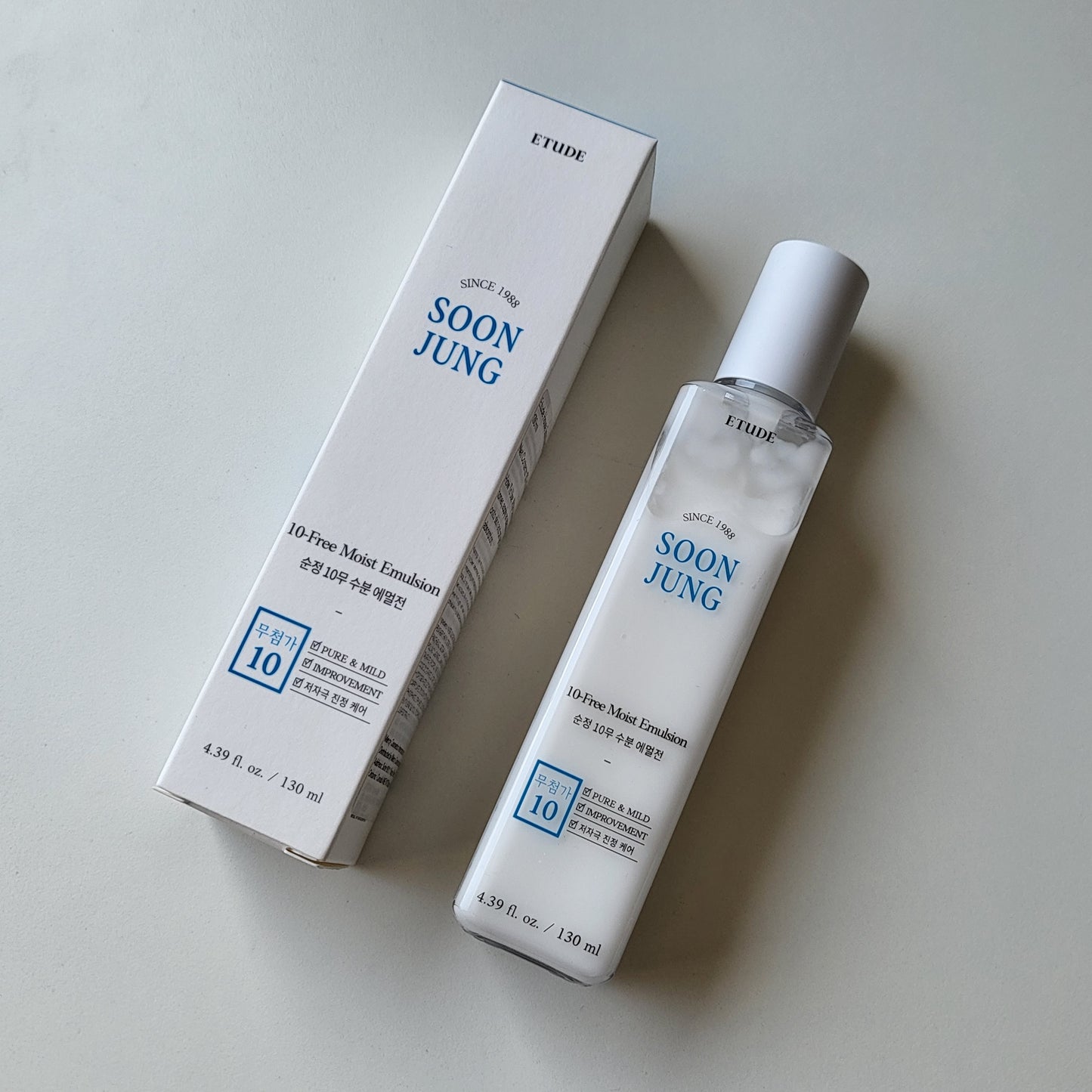 ETUDE - SOON JUNG 10-FREE MOIST EMULSION 130ML - LightUpK