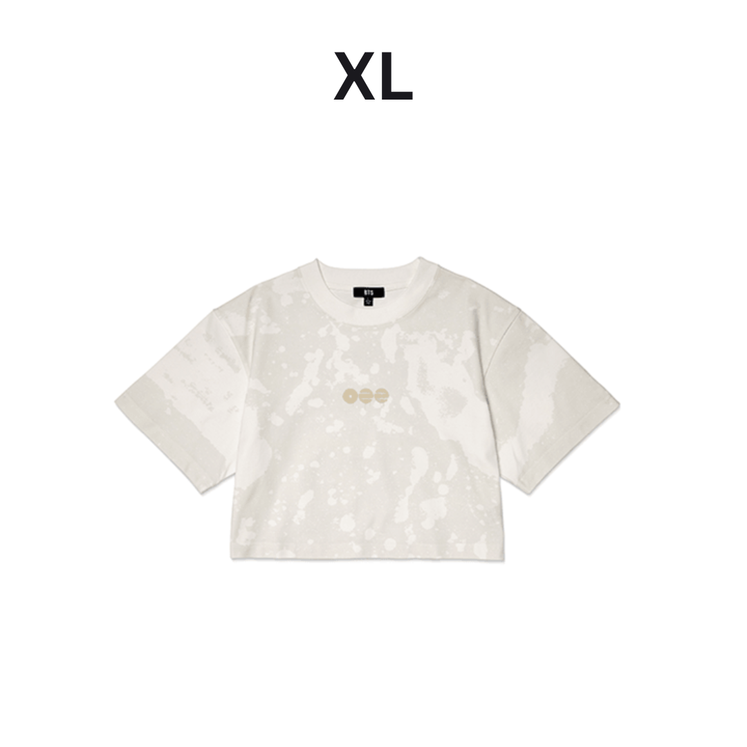 (PRE-ORDER) BTS - S/S CROP T-SHIRT (WHITE) (4 SIZES) - LightUpK