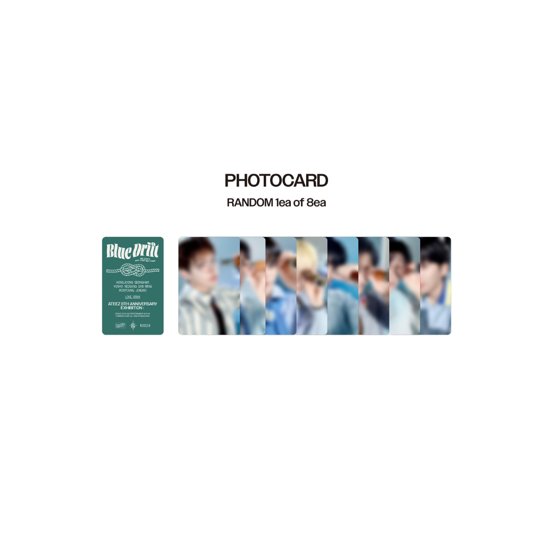 (PRE-ORDER) ATEEZ 8TH ANNIVERSARY EXHIBITION : BLUE DRIFT OFFICIAL MD - CLEAR SHOPPER BAG