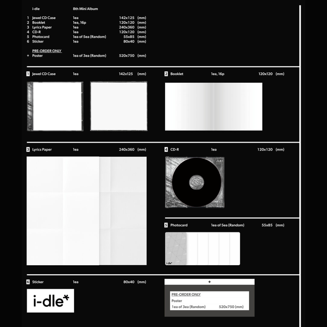 (PRE-ORDER) I-DLE - 8TH MINI ALBUM (SPECIAL JEWEL VER.) - LightUpK