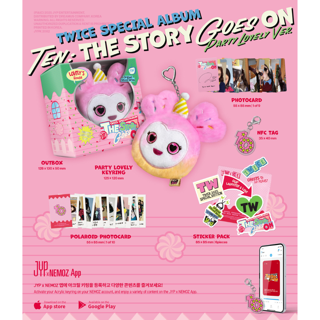 (PRE-ORDER) TWICE - TEN: THE STORY GOES ON (PARTY LOVELY VER.) - LightUpK