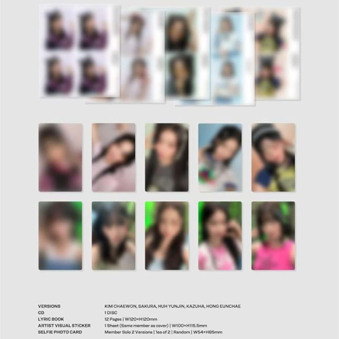 LE SSERAFIM - UNFORGIVEN JAPANESE VER. (UNIVERSAL MUSIC VERSION) (5 VERSIONS) - LightUpK