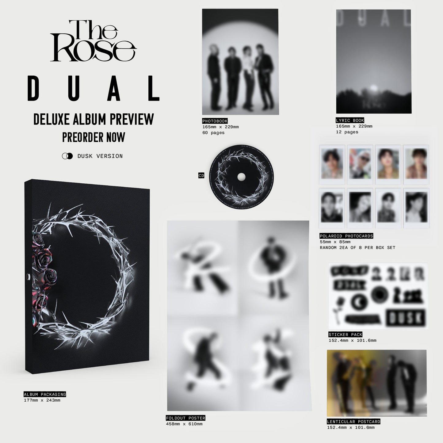 THE ROSE - DUAL (DELUXE BOX ALBUM) (2 VERSIONS) - LightUpK