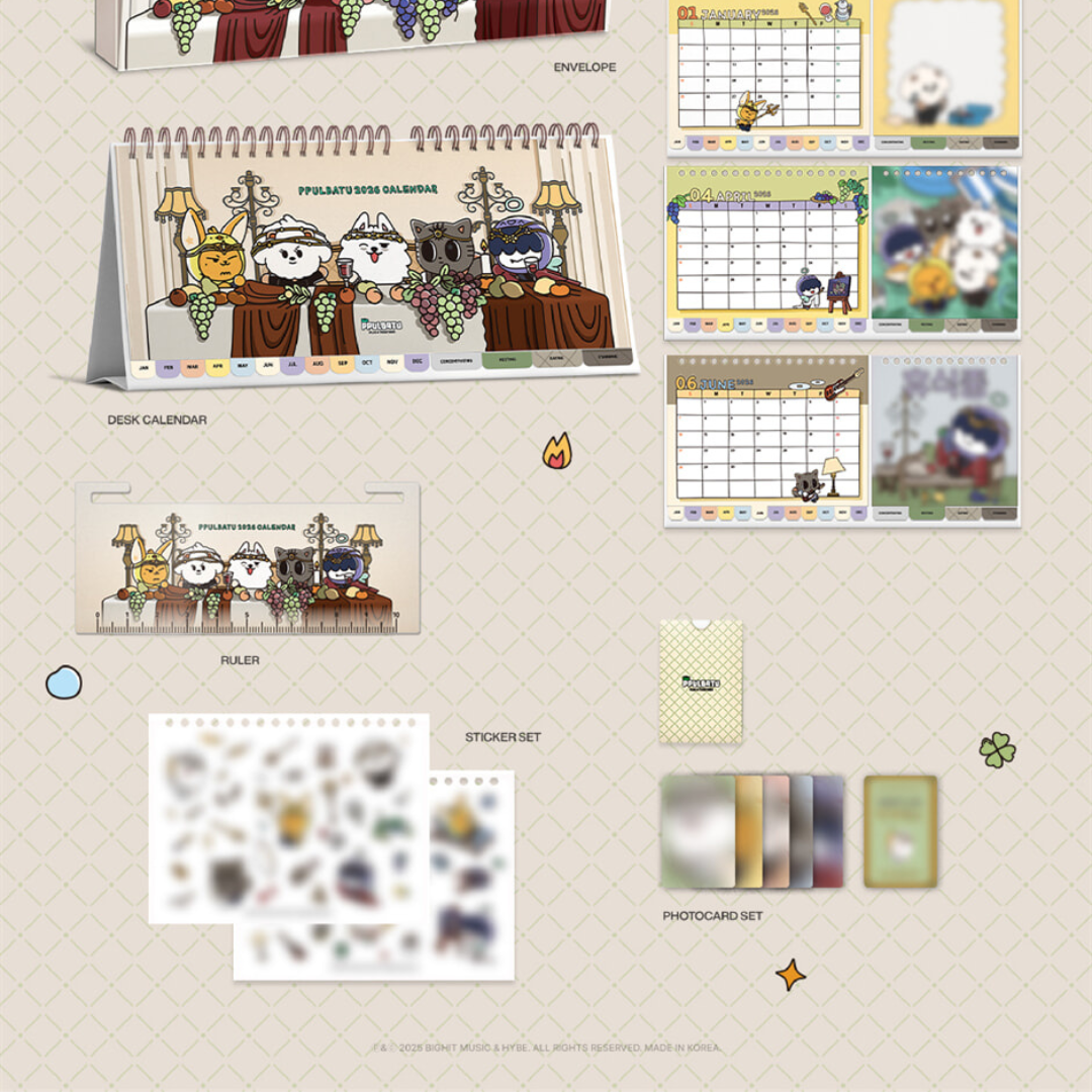 (PRE-ORDER) TOMORROW X TOGETHER (TXT) - PPULBATU 2026 CALENDAR