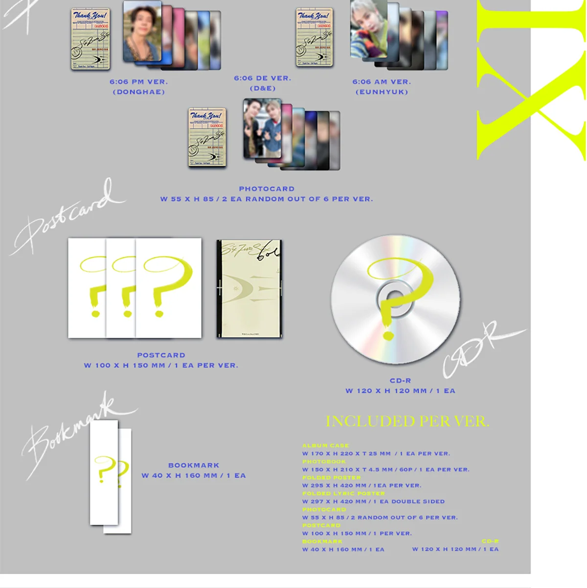 SUPER JUNIOR-D&E - 5TH MINI ALBUM 606 (3 VERSIONS) - LightUpK