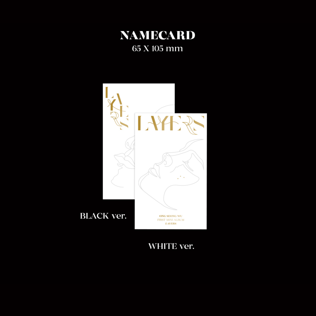ONG SEONG WU - LAYERS (1ST MINI ALBUM) (2 VERSIONS) - LightUpK