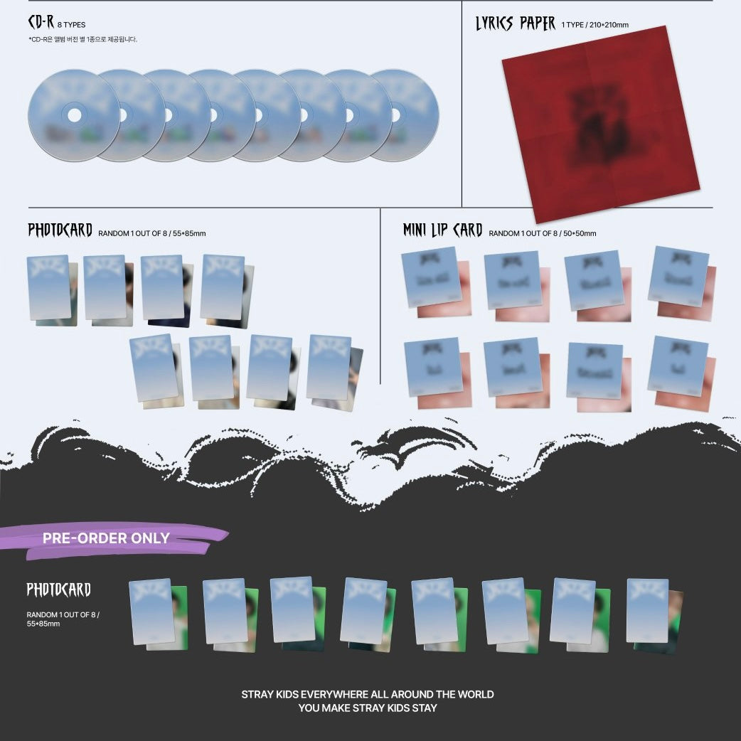 STRAY KIDS - ATE (ACCORDION VER.) (8 VERSIONS) - LightUpK