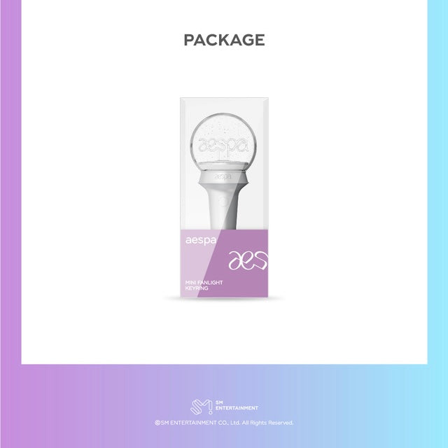 (PRE-ORDER) AESPA - MINI FANLIGHT KEYRING - LightUpK
