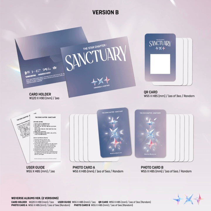 TOMORROW X TOGETHER (TXT) - THE STAR CHAPTER : SANCTUARY (WEVERSE VER.) (2 VERSIONS) - LightUpK