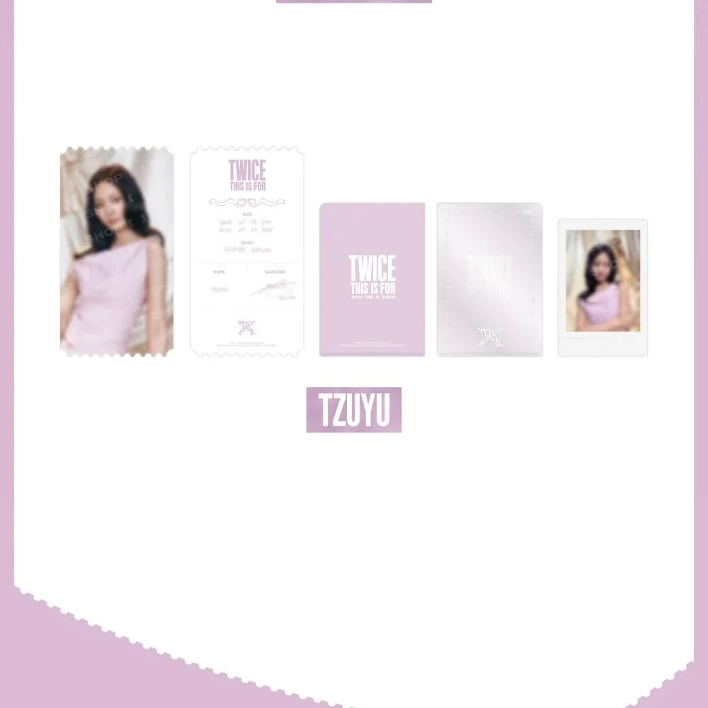 (PRE-ORDER) TWICE - TWICE <THIS IS FOR> WORLD TOUR IN INCHEON MD - SPECIAL TICKET SET (9 VERSIONS) - LightUpK