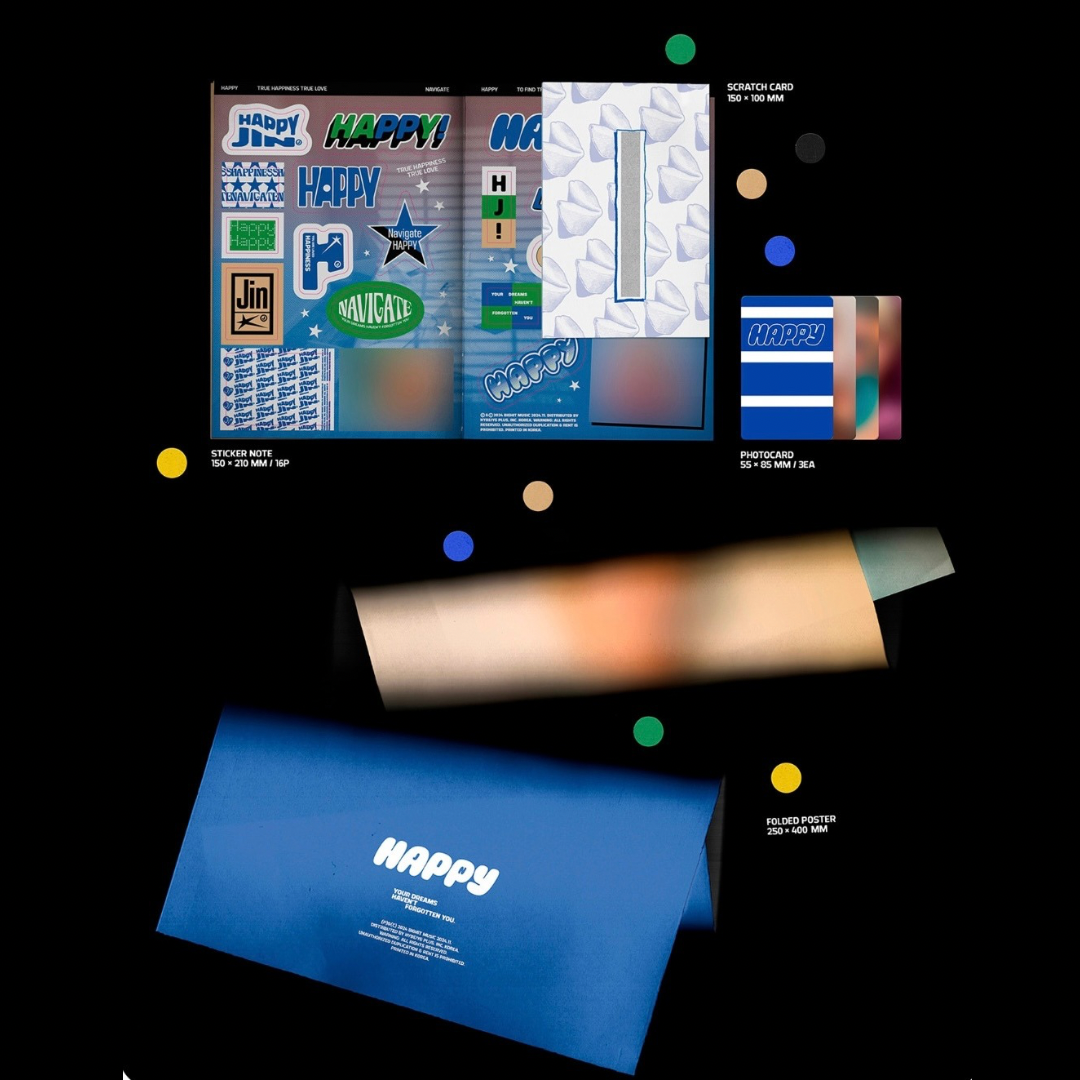 JIN (BTS) - HAPPY (3 VERSIONS) - LightUpK