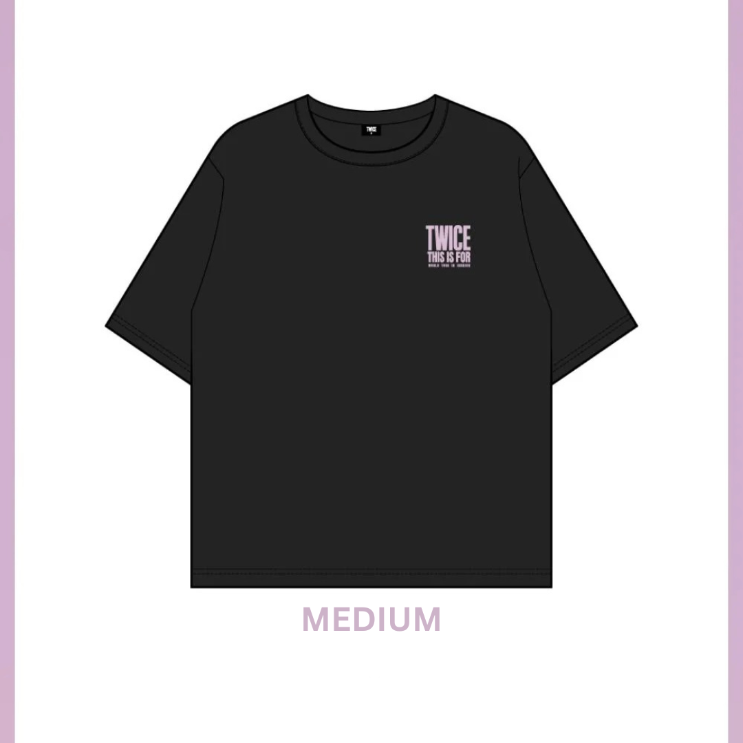 (PRE-ORDER) TWICE - TWICE <THIS IS FOR> WORLD TOUR IN INCHEON MD - T-SHIRT (2 SIZES) - LightUpK