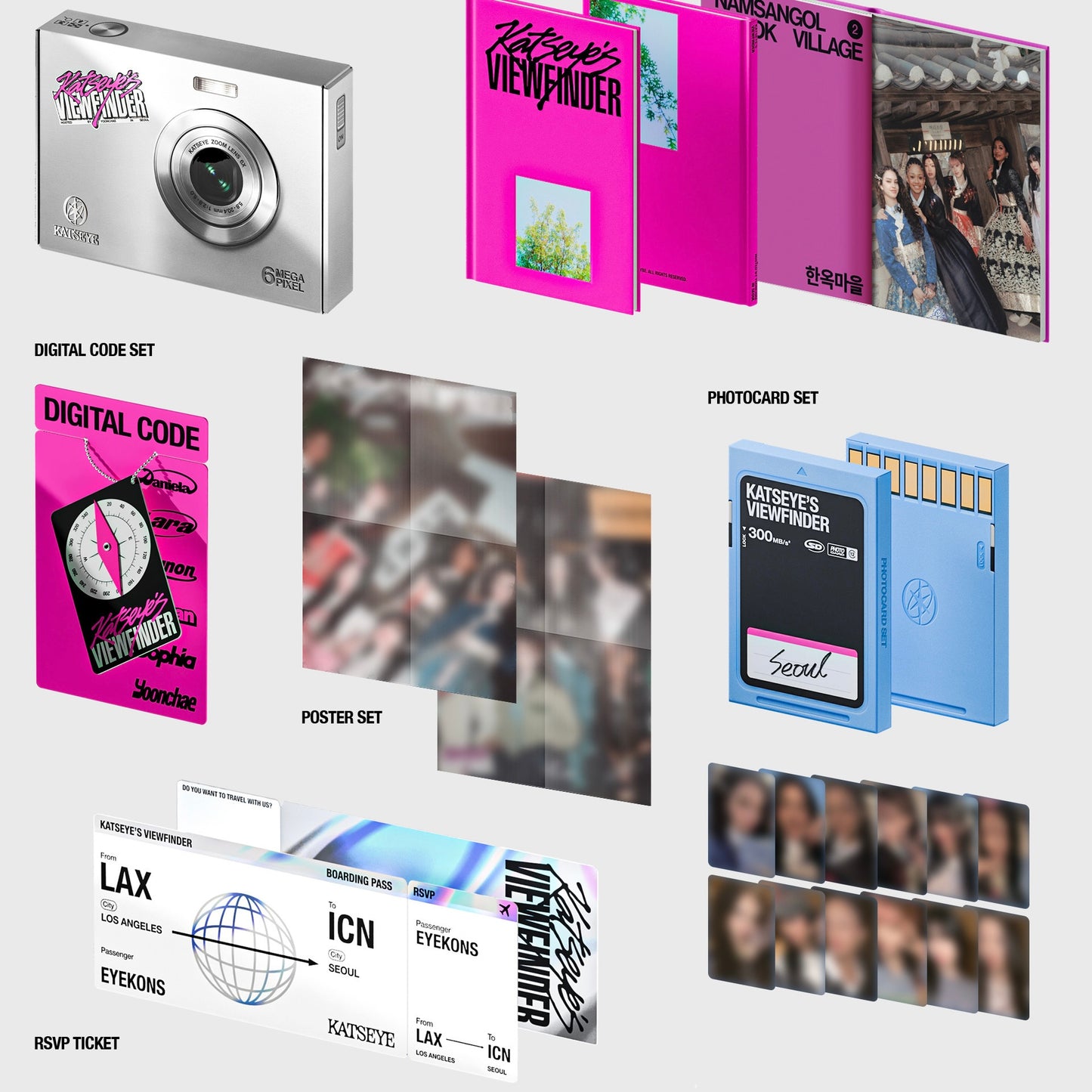 (PRE-ORDER) KATSEYE 'KATSEYE'S VIEWFINDER IN SEOUL' - LightUpK