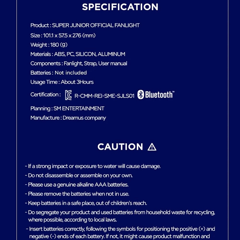 SUPER JUNIOR - OFFICIAL LIGHTSTICK VER. 2.0 - LightUpK