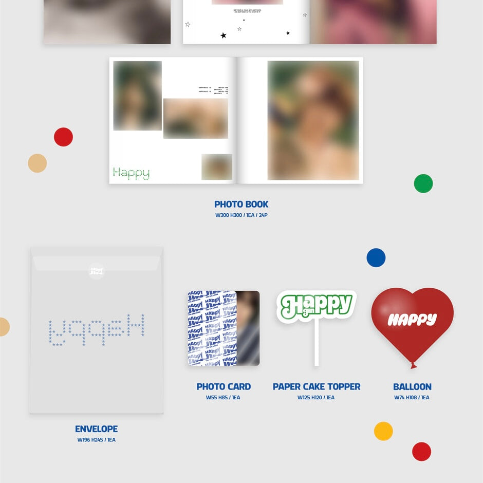 (PRE-ORDER) JIN (BTS) - HAPPY (LP) - LightUpK