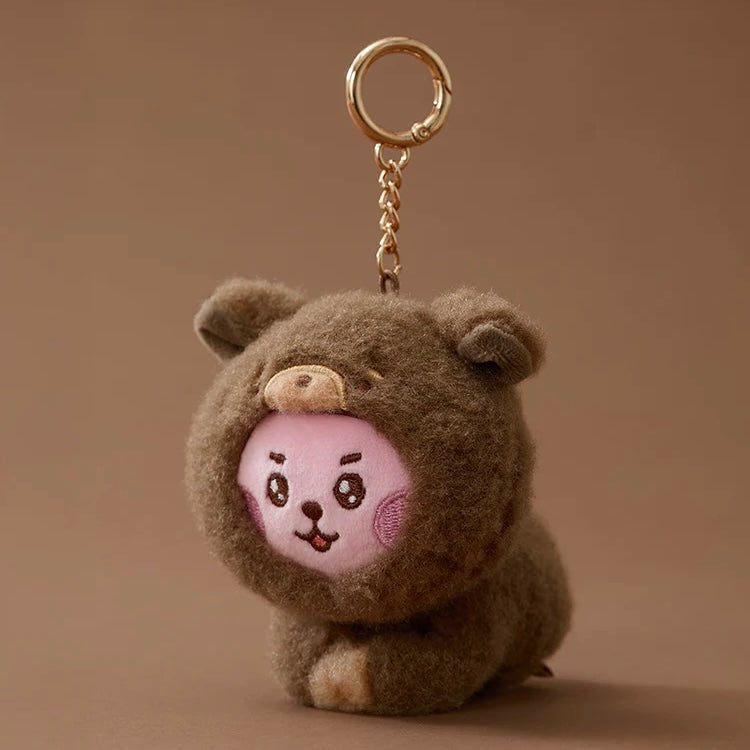 BTS - BT21 BABY MORE FLUFFY DOLL KEYRING - LightUpK