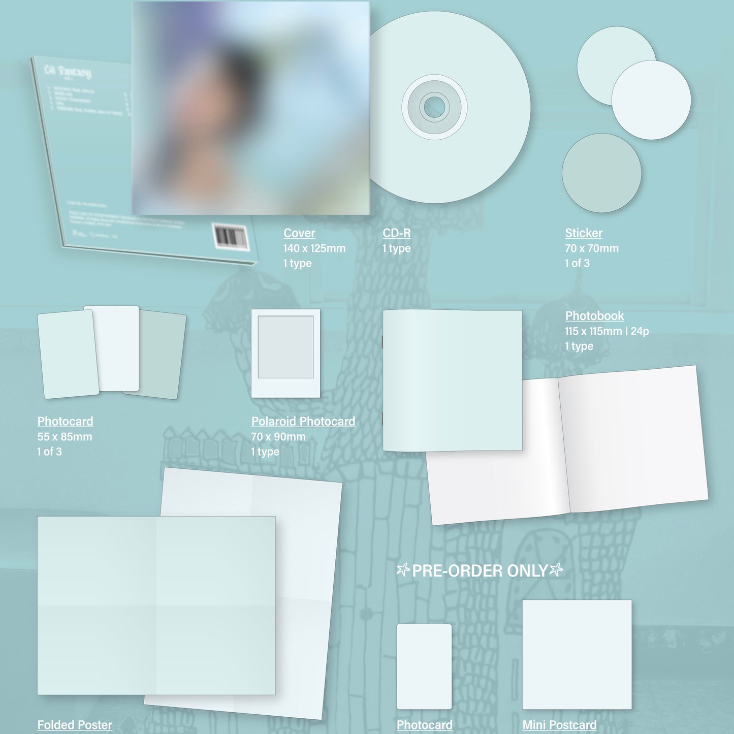 (PRE-ORDER) CHAEYOUNG - LIL FANTASY VOL.1 (SPARKLE VER.) - LightUpK