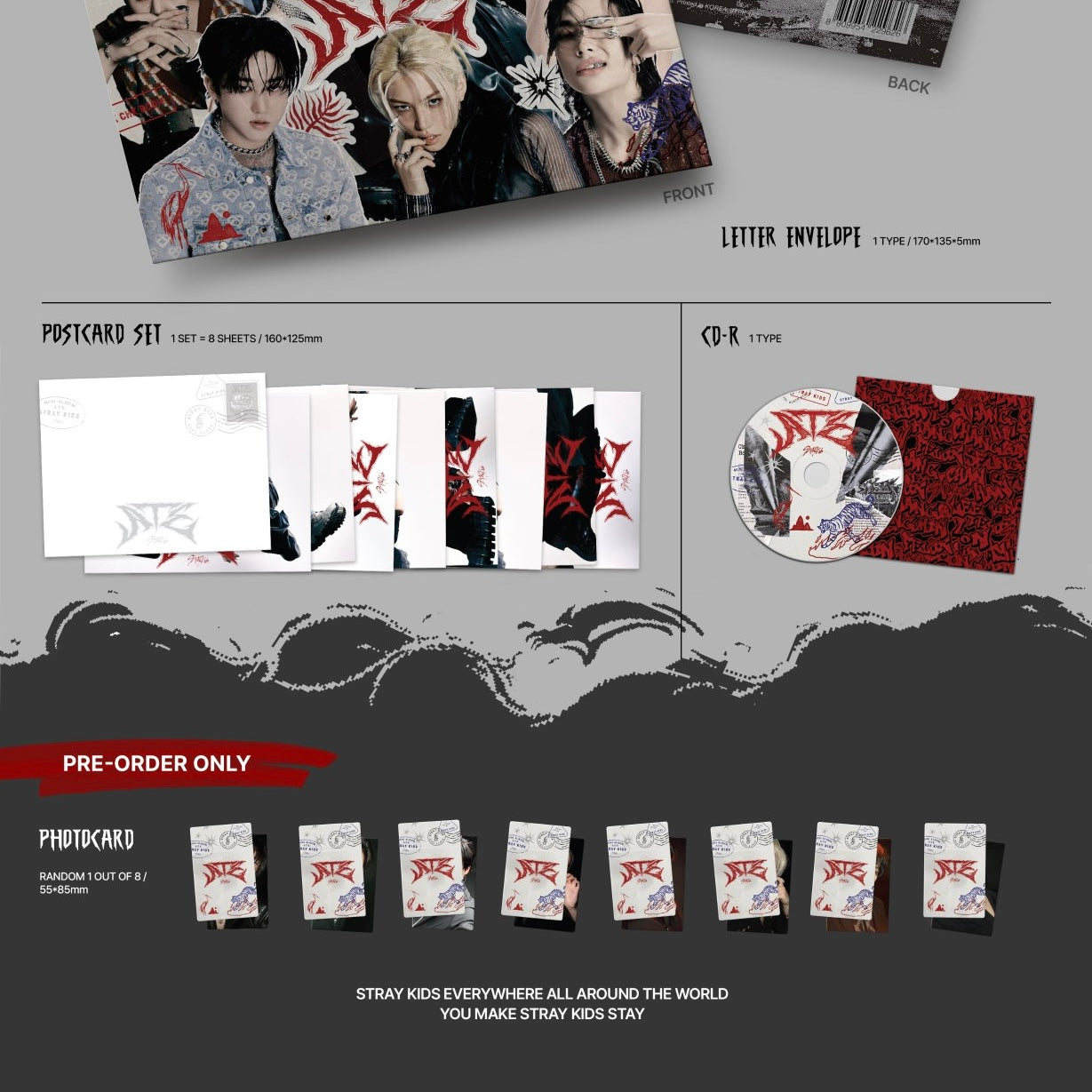 STRAY KIDS - ATE (LETTER VER.) - LightUpK