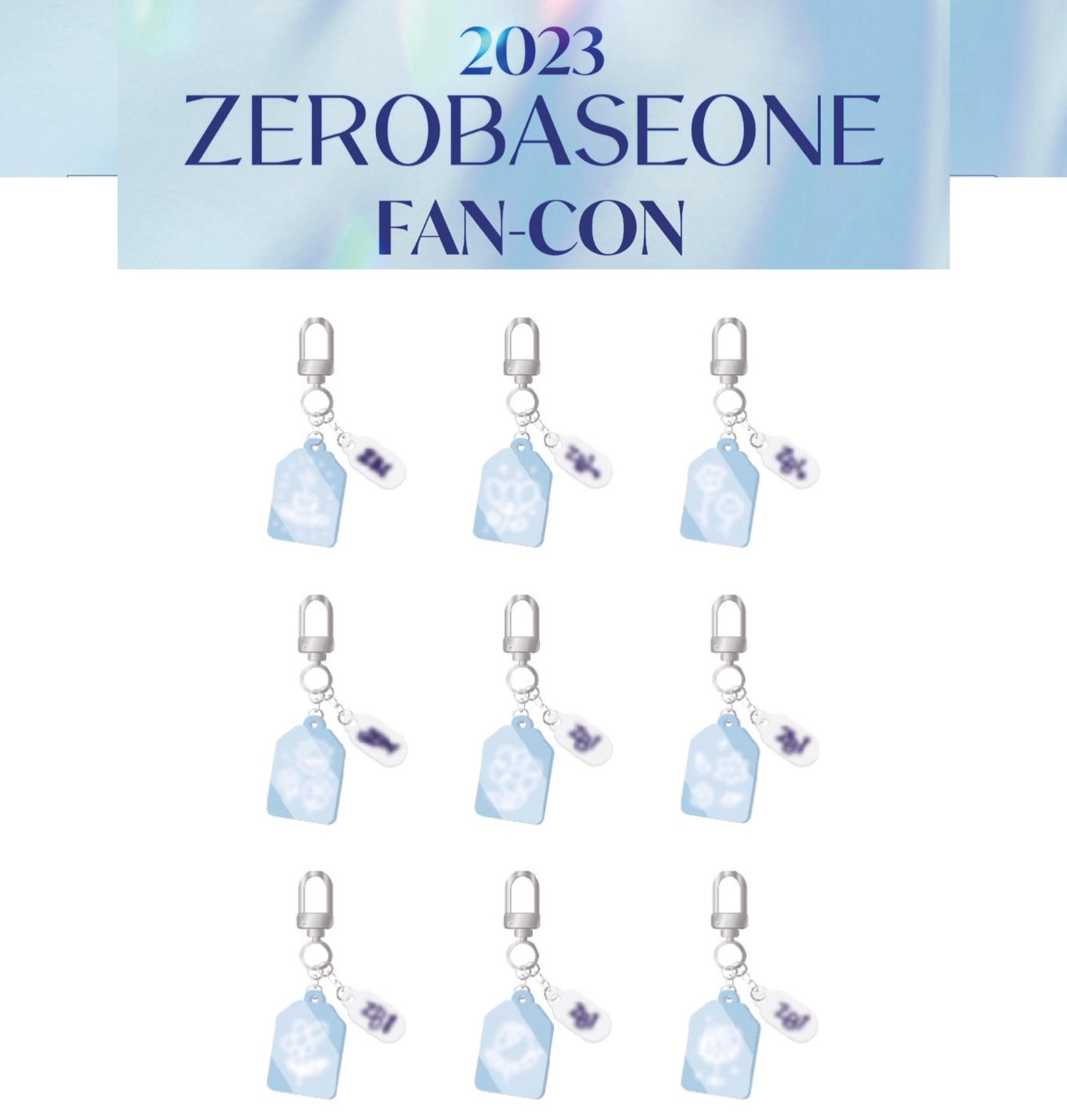 ZEROBASEONE (ZB1) FAN-CON OFFICIAL - ACRYLIC KEYRING (9 VERSIONS ...