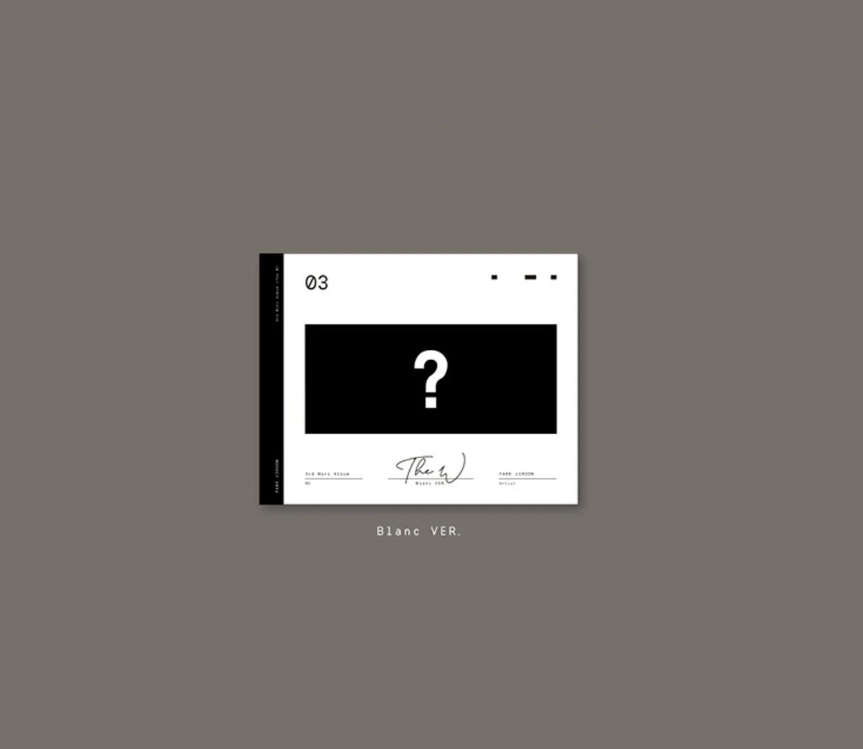 PARK JI HOON - THE W (3RD MINI ALBUM) (2 VERSIONS) - LightUpK
