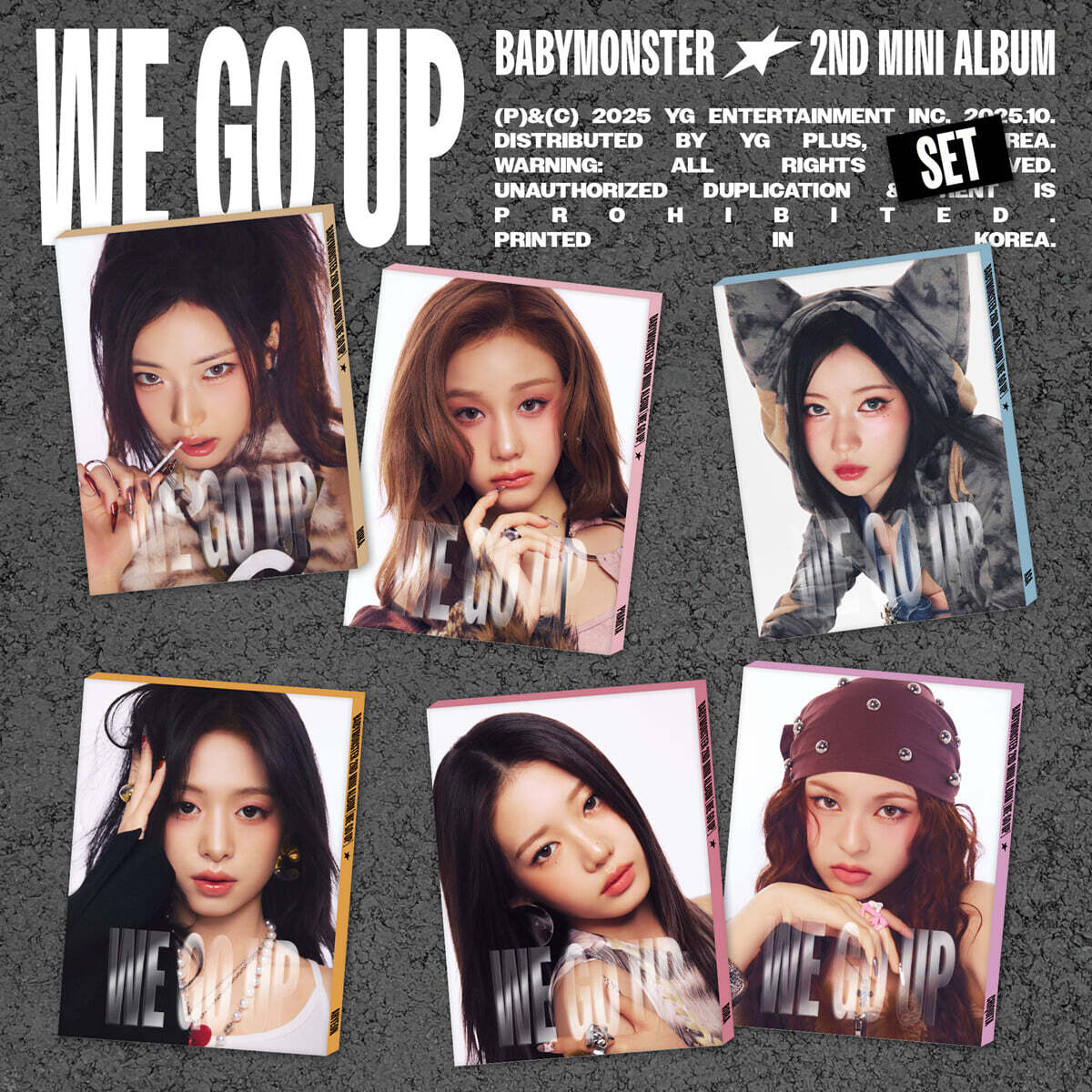 BABYMONSTER WE GO UP Pattern ver.6枚 XL_c7629789-84cf-4b07-b6cf-