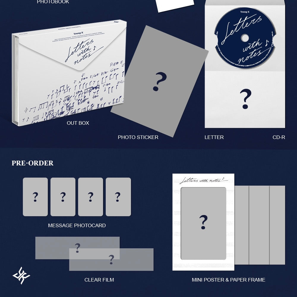 YOUNG K (DAY6) - LETTERS WITH NOTES - LightUpK
