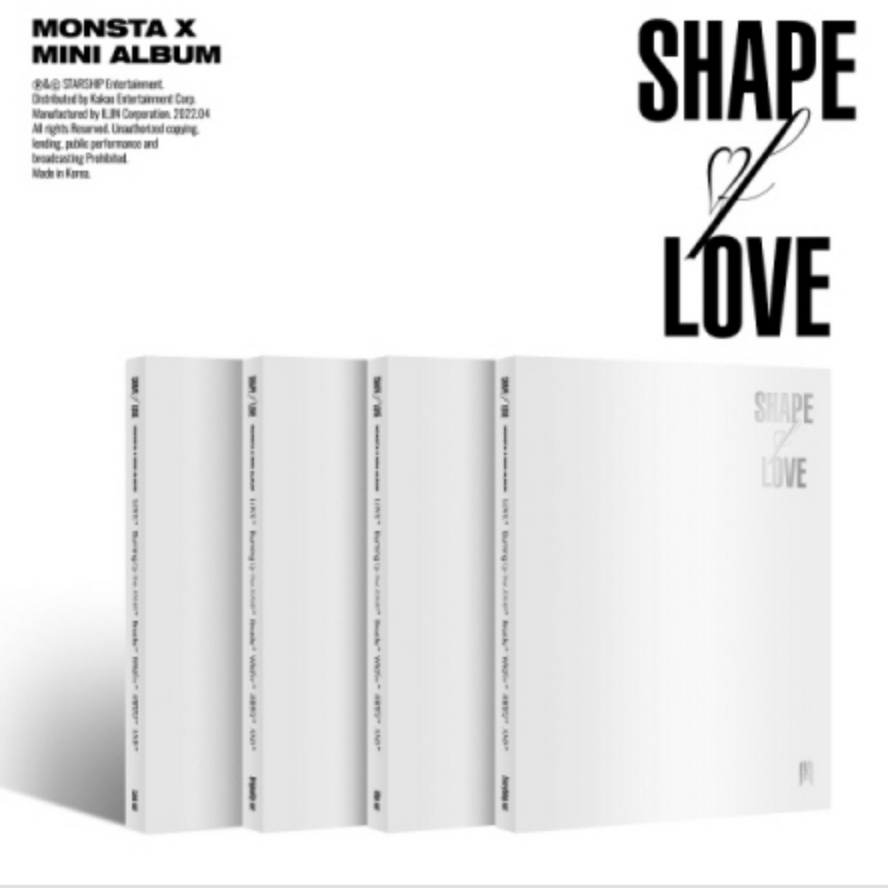 MONSTA X - SHAPE OF LOVE (11TH MINI ALBUM) KIT ALBUM – LightUpK
