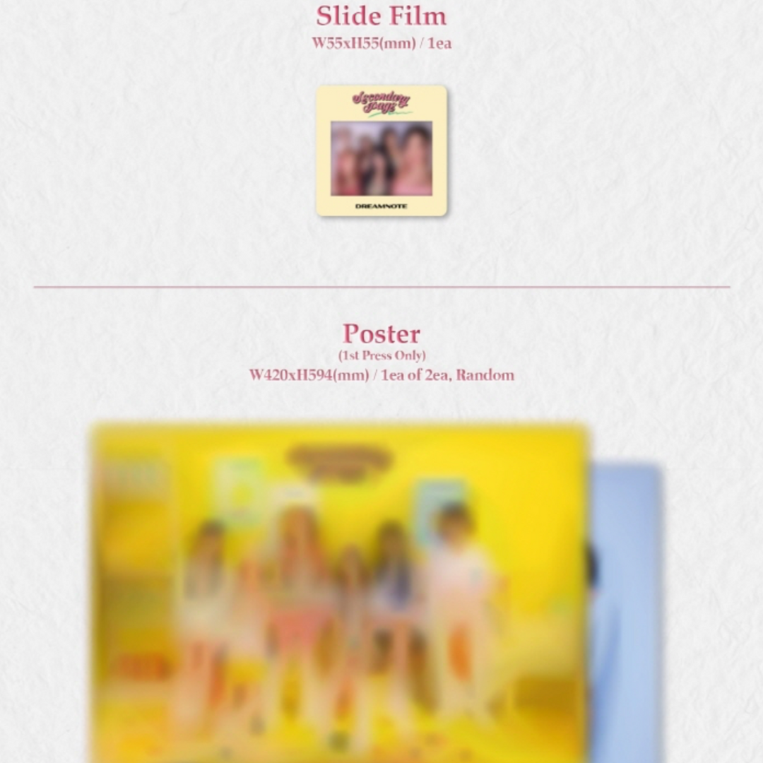 DREAMNOTE - SECONDARY PAGE (5TH SINGLE ALBUM) (2 VERSIONS) - LightUpK