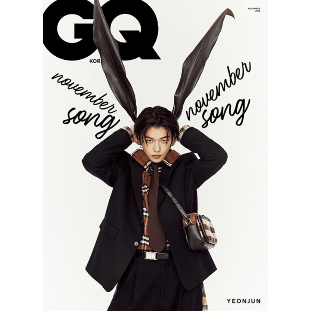 GQ KOREA - NOVEMBER 2022 ISSUE (YEONJUN FROM TXT COVER) (3 VERSIONS) - LightUpK