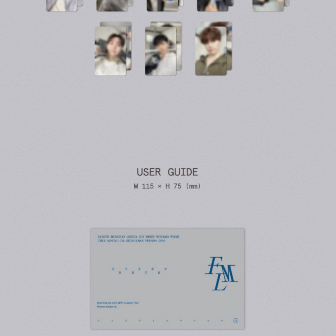 SEVENTEEN - 10TH MINI ALBUM 'FML' (WEVERSE ALBUMS VER.) - LightUpK