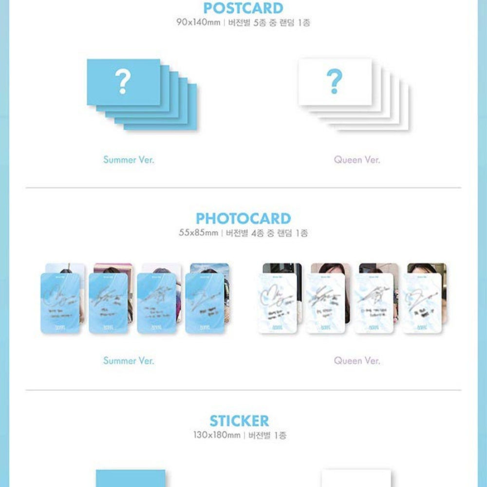 BRAVE GIRLS - SUMMER QUEEN (5TH MINI ALBUM) (2 VERSIONS) - LightUpK