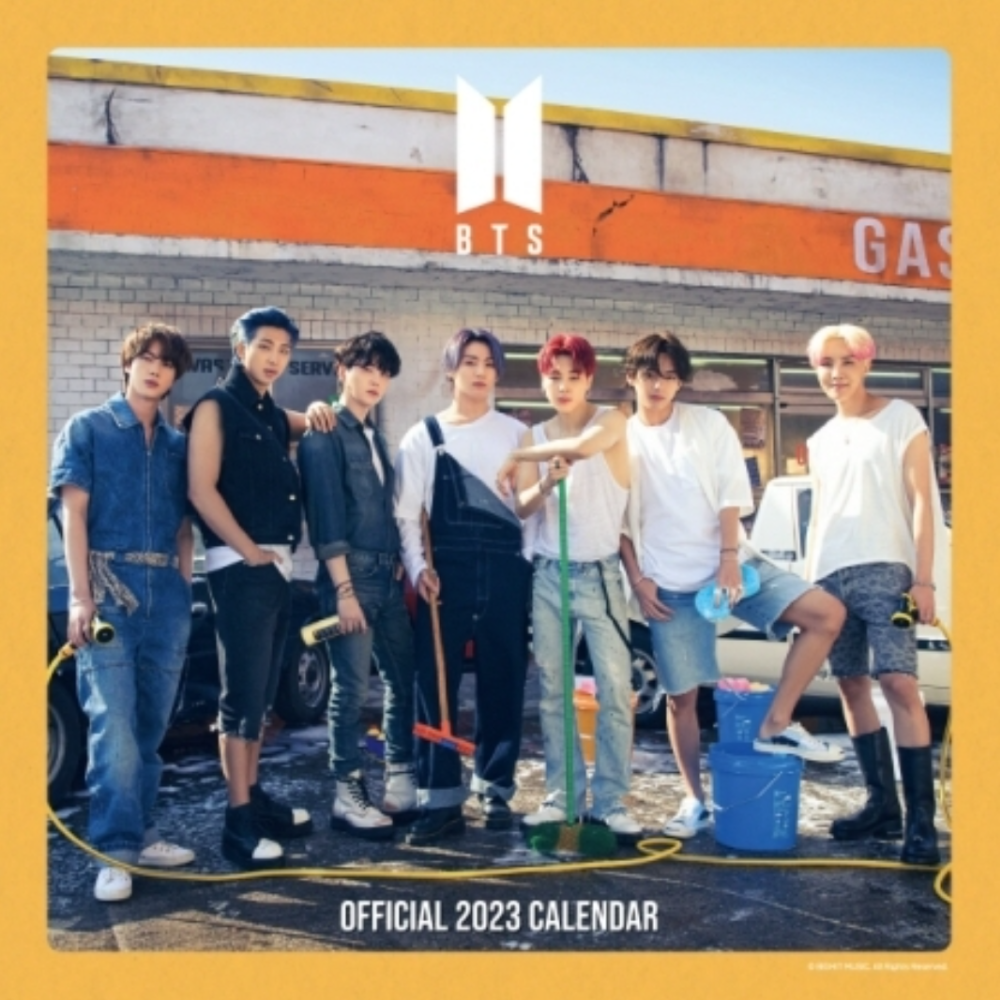 BTS - OFFICIAL BTS 2023 CALENDAR (MONTH TO VIEW SQUARE WALL