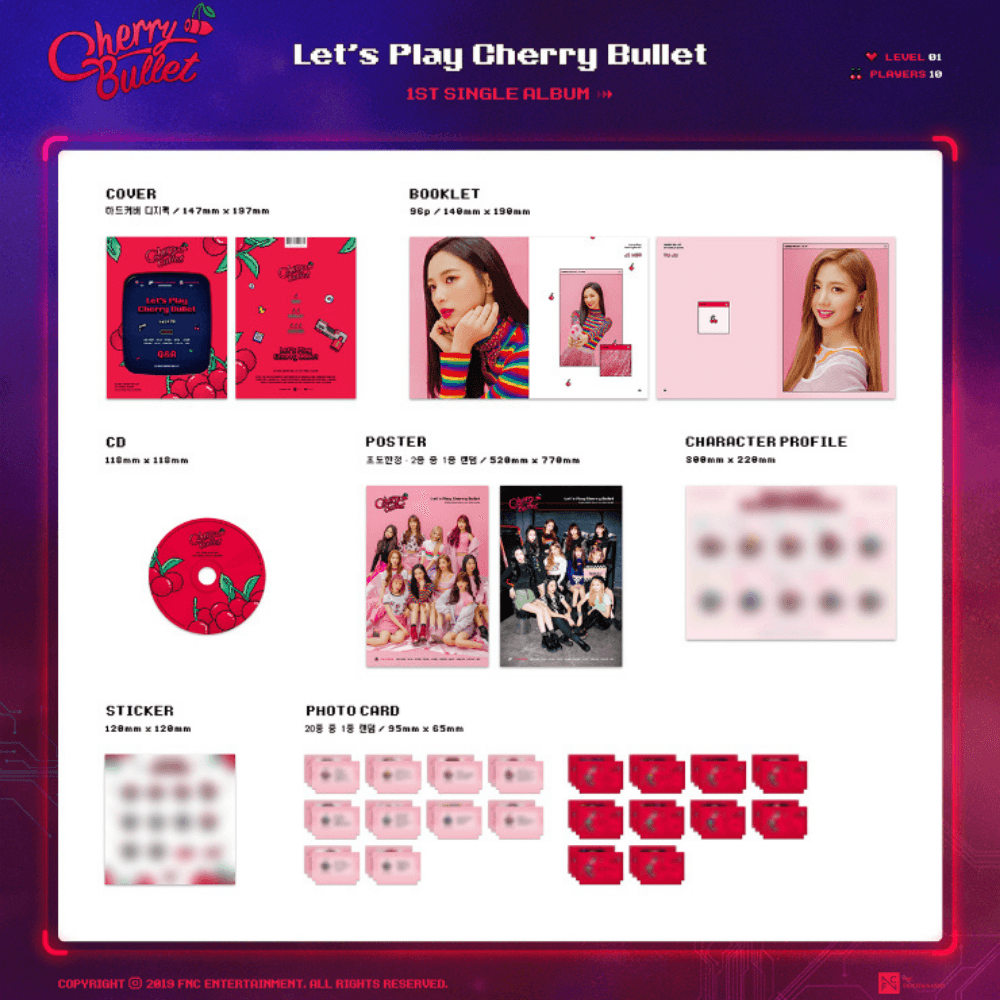 CHERRY BULLET - LET'S PLAY CHERRY BULLET (1ST SINGLE ALBUM) - LightUpK