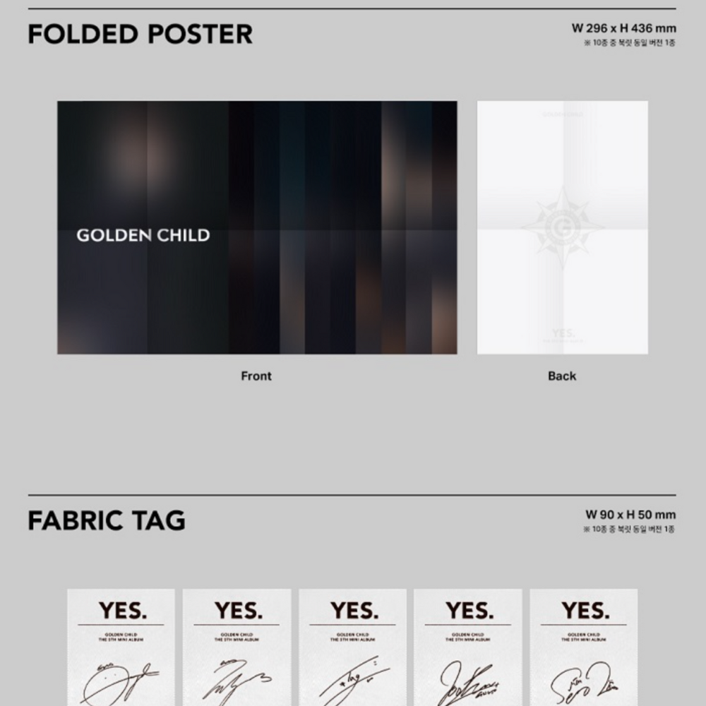 GOLDEN CHILD - YES. (5TH MINI ALBUM) - LightUpK