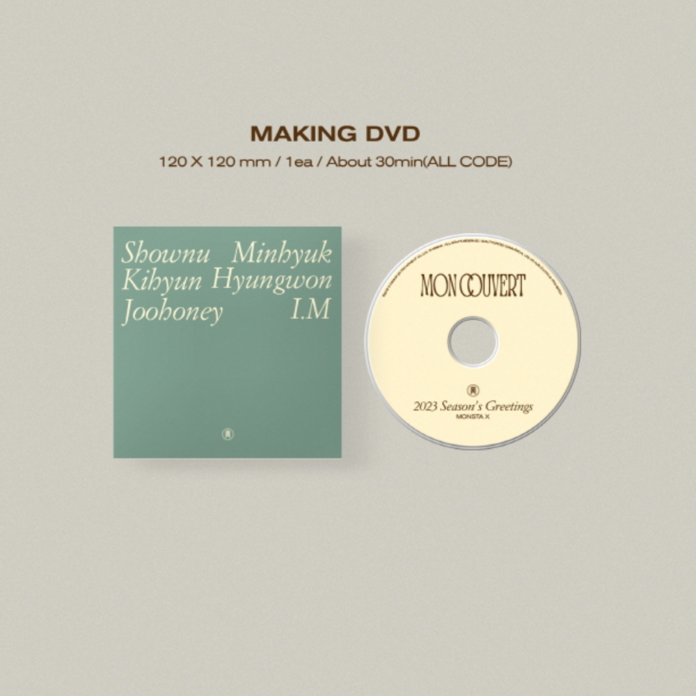 MONSTA X - 2023 SEASON'S GREETINGS : MON COUVERT (DESK CALENDAR VER.) - LightUpK