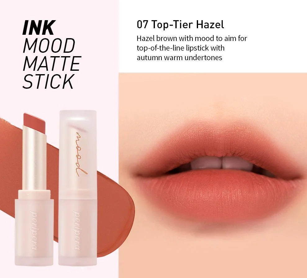 PERIPERA - INK MOOD MATTE STICK (6 COLOURS) - LightUpK