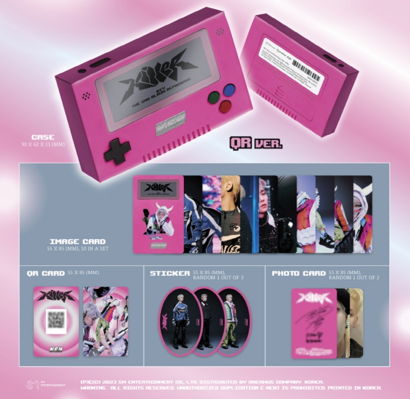 KEY - VOL.2 REPACKAGE 'KILLER' (QR VER.) (SMART ALBUM) - LightUpK