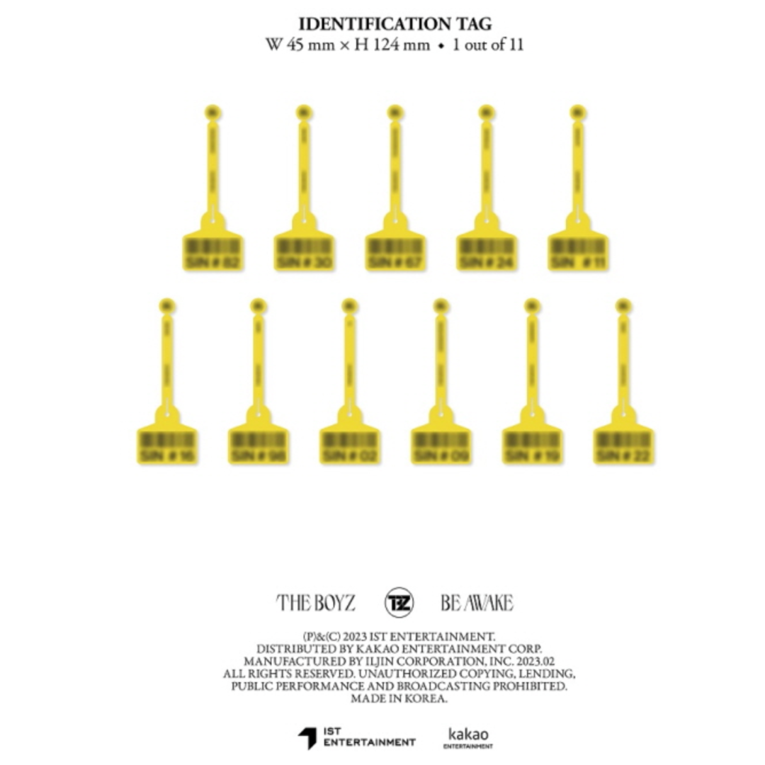 THE BOYZ - BE AWAKE (8TH MINI ALBUM) (3 VERSIONS) - LightUpK