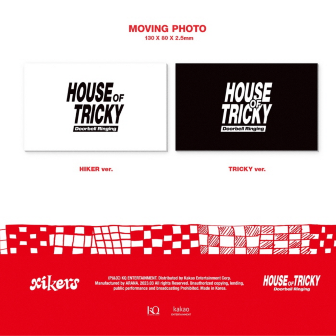 XIKERS - HOUSE OF TRICKY : DOORBELL RINGING (1ST MINI ALBUM) (2 VERSIONS) - LightUpK