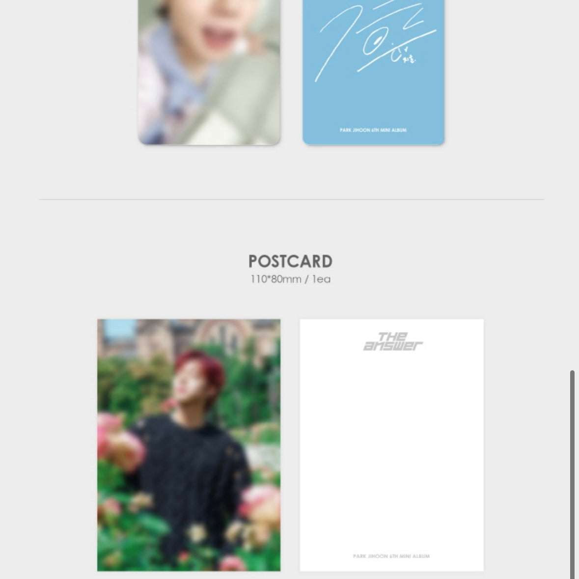 PARK JI HOON - THE ANSWER (6TH MINI ALBUM) PLATFORM VER. - LightUpK