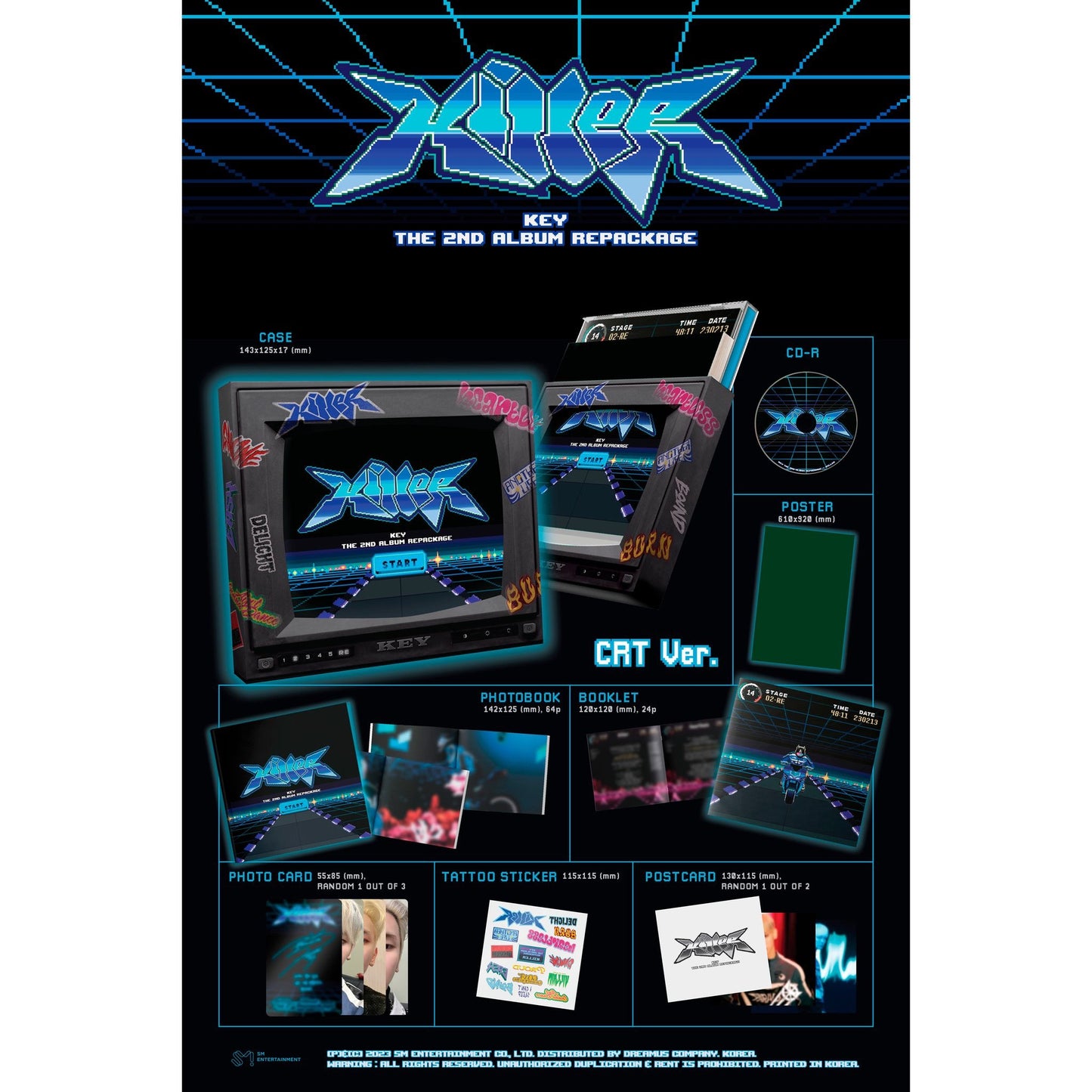 KEY - VOL.2 REPACKAGE 'KILLER' (CRT VER.) - LightUpK