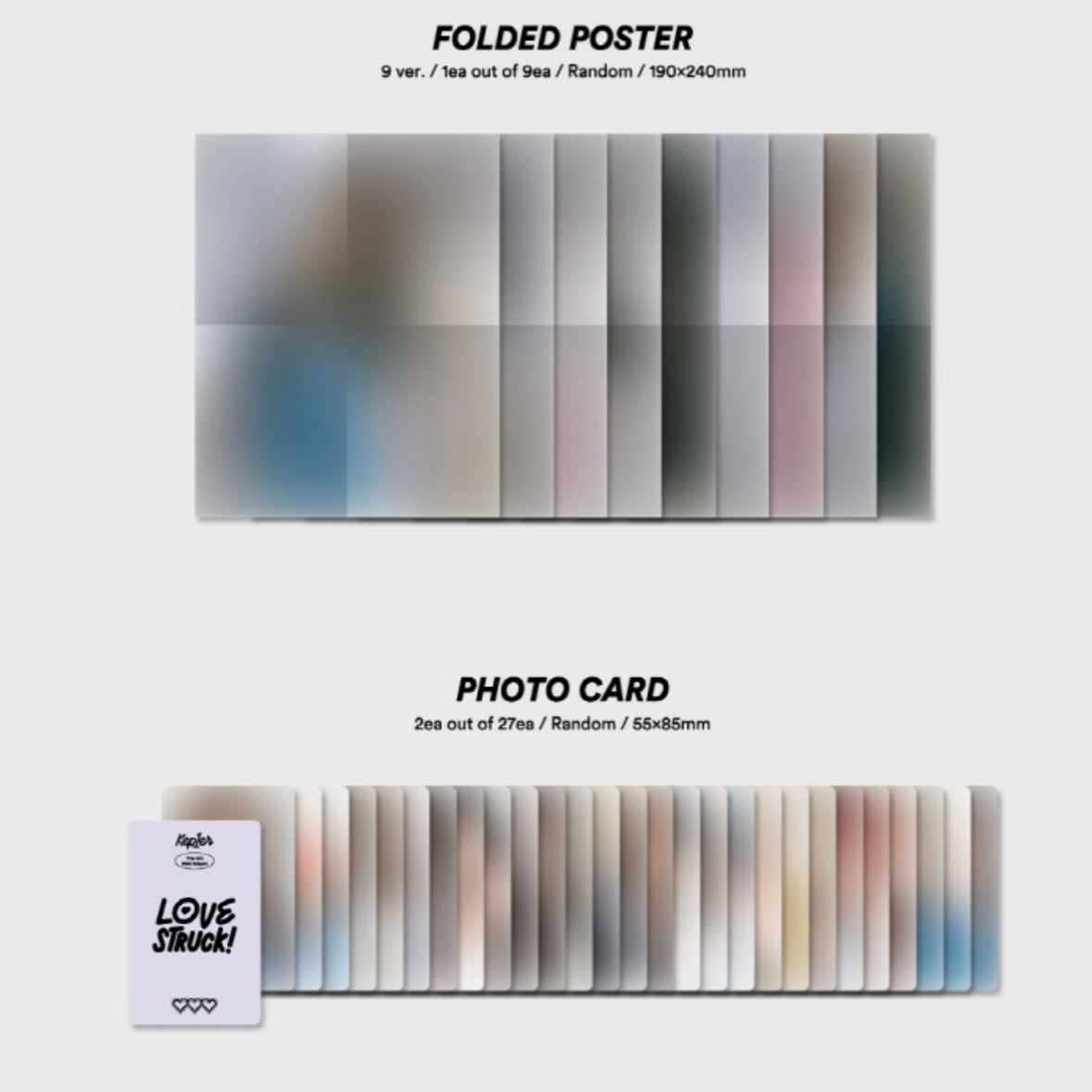 KEP1ER - LOVESTRUCK! (4TH MINI ALBUM) DIGIPACK VER. (9 VERSIONS) (RANDOM) - LightUpK