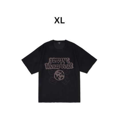 (PRE-ORDER) BTS - S/S TOUR T-SHIRT (Black) (4 SIZES) - LightUpK